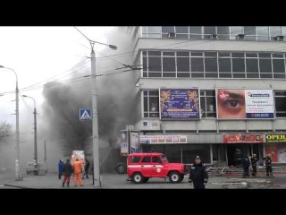 Пожар в ЦУМе Луцк (2) 720p  HD