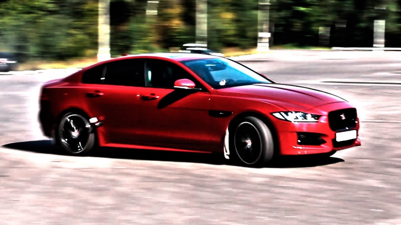 Чем он лучше BMW Дрифт + тест драйв Jaguar XE 2015 (Ягуар ХЕ) на ходу