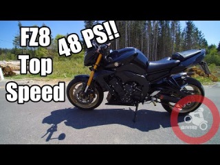 Yamaha FZ8 48PS Top Speed | FZ 8 | german highway | topspeed | 4k | iDriveHD