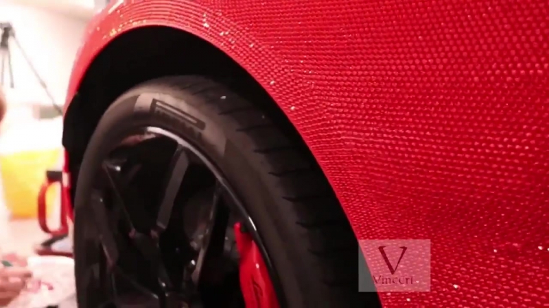 Red Crystal Lamborghini in