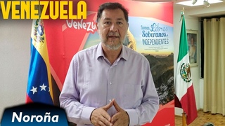 Mensaje de Noroa en la Embajada de Venezuela
