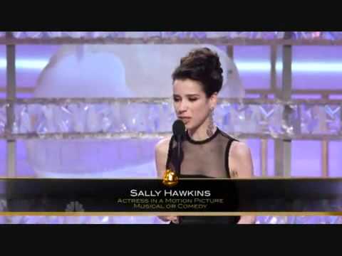 Sally Hawkins winning Golden Globe
