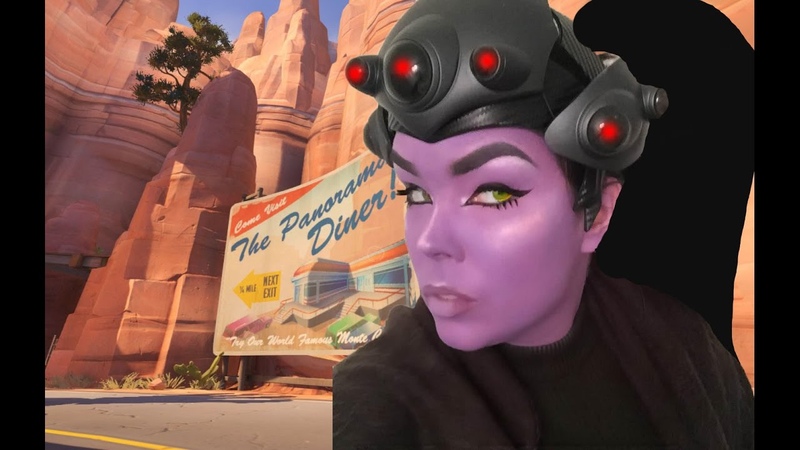 Overwatch WIDOWMAKER Transformation Cosplay makeup