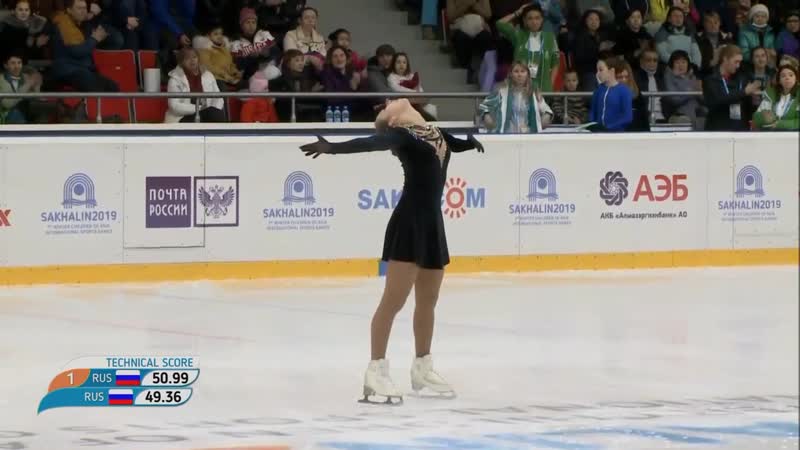 Мария ШЕВЕЛЁВА Maria Sheveleva Children of Asia Games Ladies FS Feb. 15, 2019