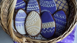 Мастер класс по росписи пряников. Пасхальные яйца из пряничного теста| Easter decorating DIY