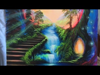 Acrylic landscape| speed painting | fairytale/fantasy art