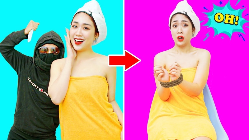 Girl DIY 7 Tips To Escape Awkward Situations, Life Hacks To Escape the Tied Girls Up