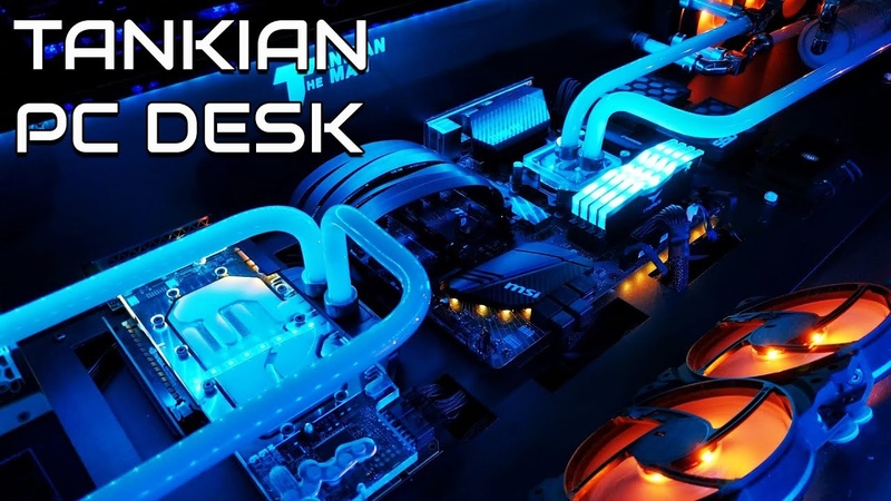 HARD TUBING REVEAL ULTIMATE DESK PC BUILD Part 2
