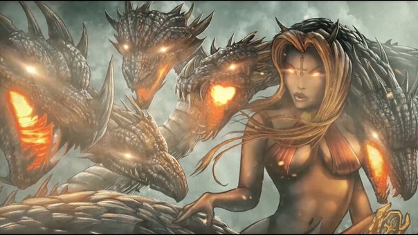 ICED EARTH Seven Headed Whore ( Lyric