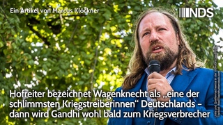 Hofreiter bezeichnet Wagenknecht als eine der schlimmsten Kriegstreiberinnen Deutschlands | NDS