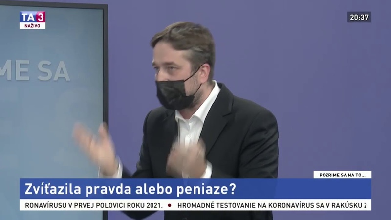 Ľ. Blaha v TA3 o