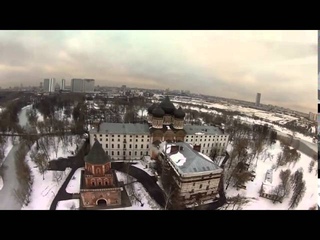 Съемка с воздуха  Собор Покрова Пресвятой Богородицы в Измайлово