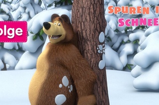 Mascha und der Bär - 🐾 Spuren im Schnee 🦔 (Folge 4)