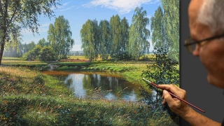 Russia (Summer landscape) Acrylic. Artist - Viktor Yushkevich. #14 photos in 2020.