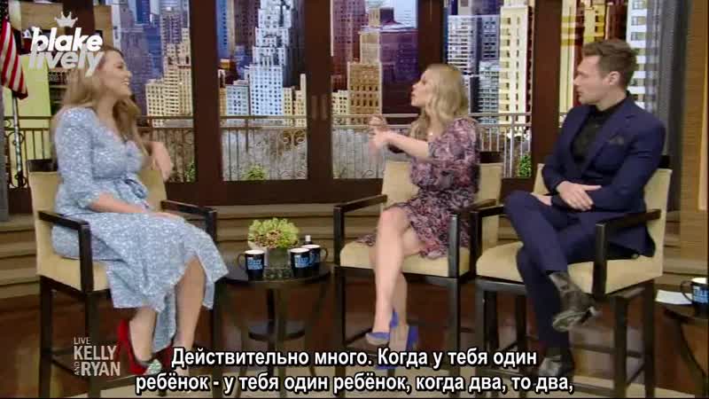 28 февраля Блейк на шоу Live With Kelly Ryan о пополнении в семействе