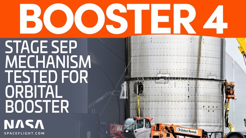 Stage Separation Mechanism Tested Between Booster Ship Sections, Space X Boca
