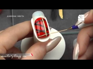 Дизайн ногтей  Роспись кистями