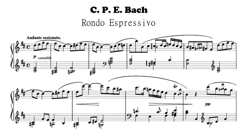 C. P. E. Bach Rondo espressivo from Sonata in B minor H.