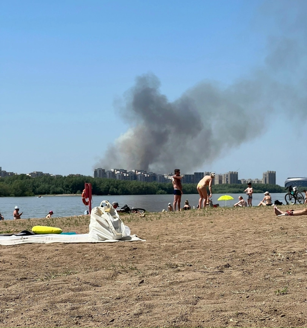 пляж в омске