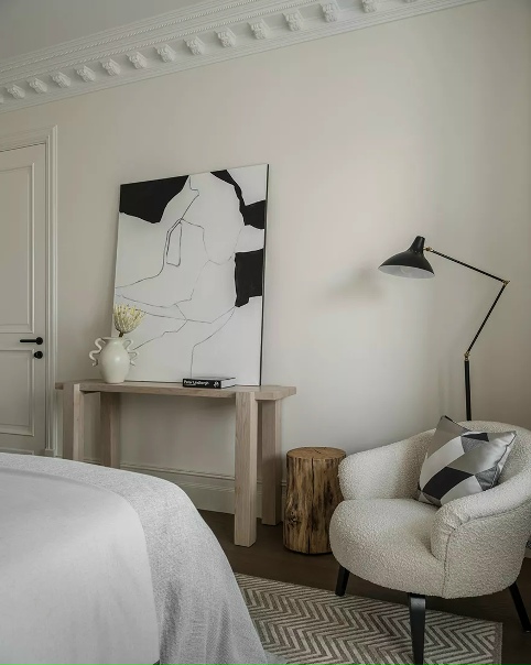 Nagyon szép, lágy színek harmóniája - 51m2-es lakás ügyes berendezése az eredeti