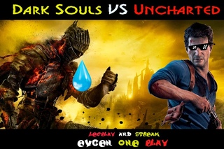 Uncharted VS Dark Souls I Количество смертей зашкаливает I Разрыв пукана!