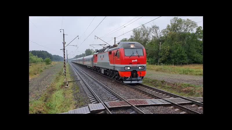 ЭП2К 318 с поездом 120 Москва Саранск, пл.