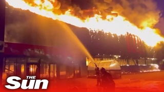 Russian airstrikes blow up several civilian buildings in Odesa
