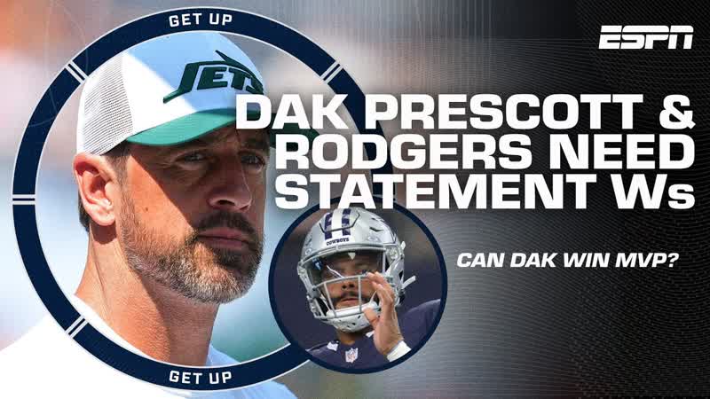 Aaron Rodgers is in the TOM BRADY PORTION of his career + Dak Prescott MVP Season , Get