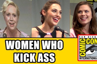 Women Who Kick Ass Comic Con Panel - Gal Gadot, Gwendoline Christie, Jenna Coleman, Hayley Atwell