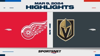 NHL Highlights | Red Wings vs. Golden Knights - March 9, 2024