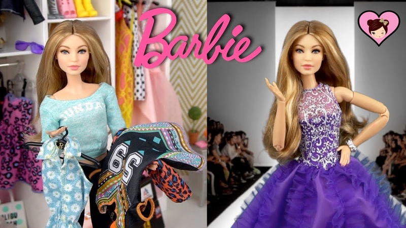 Barbie Doll Travel Morning Routine Fashion Show Toy