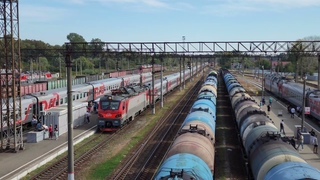 Смена рода тока на ходу! ЭП20-061 с поездом №101 “Сочи“ Москва-Адлер