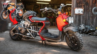Building a 180HP Scooter! CBR 1000 Honda Ruckus REPSOL Edition!