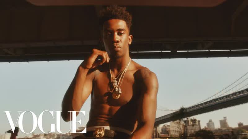 Desiigner Takes Panda to Wall Street With Model Andreea Diaconu,