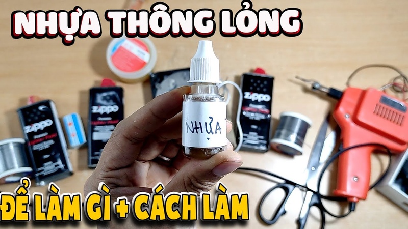 Nhựa thông lỏng làm gì Cách làm nhựa thông lỏng cực dễ ( liquid turpentine ), Văn