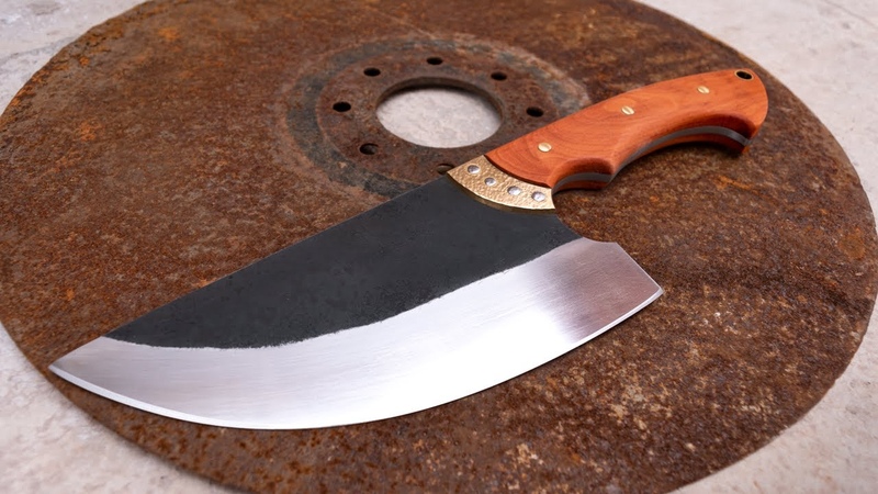 Fabricación de un gran cuchillo a partir de un disco de