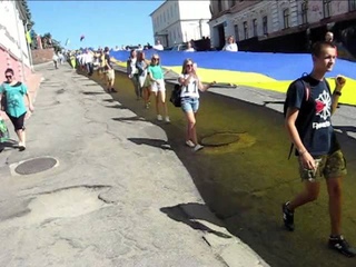 Ранок Дня Державного прапора 2015 року у Куп'янську